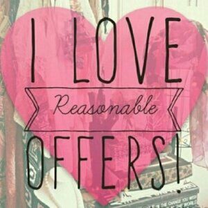 Reasonable offers welcome